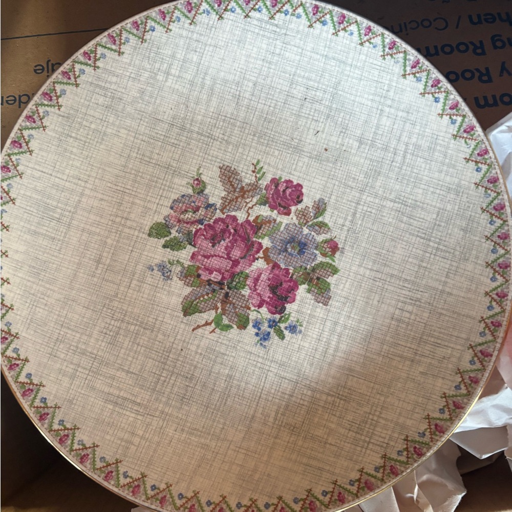 Vanity Fair Floral China Plate by J & G Meakin